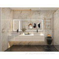Móveis de luxo modernos Gabinete de vaidade do banheiro dourado